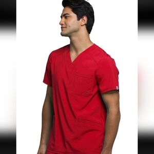 NFINITY Red Men's Scrub Shirt....Size:L